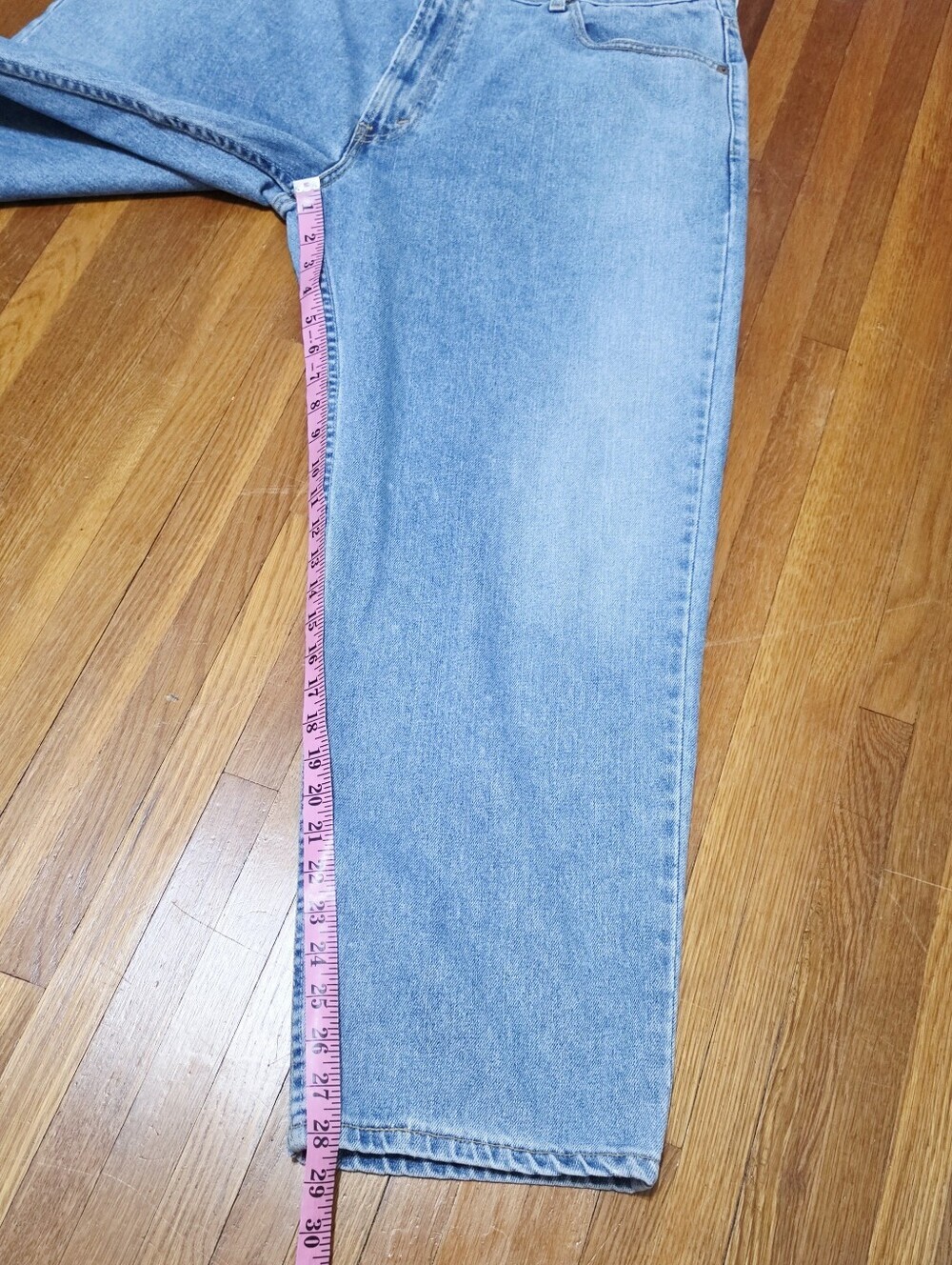 Levi’s 550 Jeans Men’s Size 42x30 Relaxed Fit Light Wash 100% Cotton Denim 90's - Picture 12 of 13